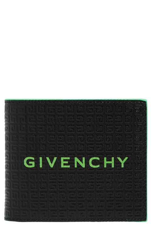 Givenchy 4g-motif Leather Bifold Wallet In Black
