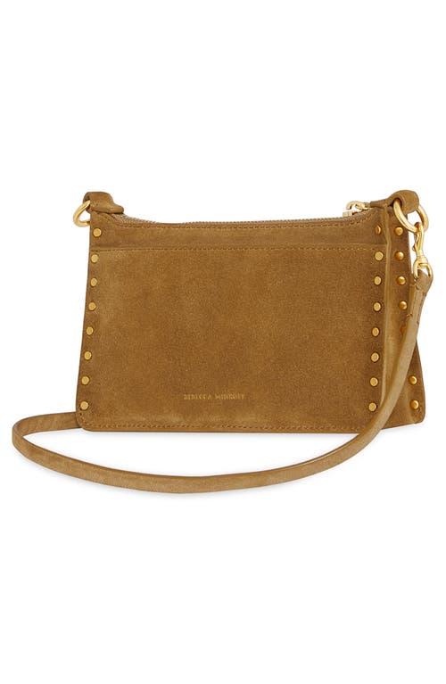 Shop Rebecca Minkoff Mini Darren Leather Crossbody Bag In Honey