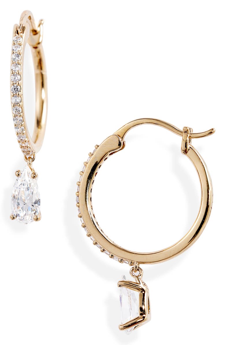 NADRI First Kiss Small Hoop Earrings, Main, color, GOLD
