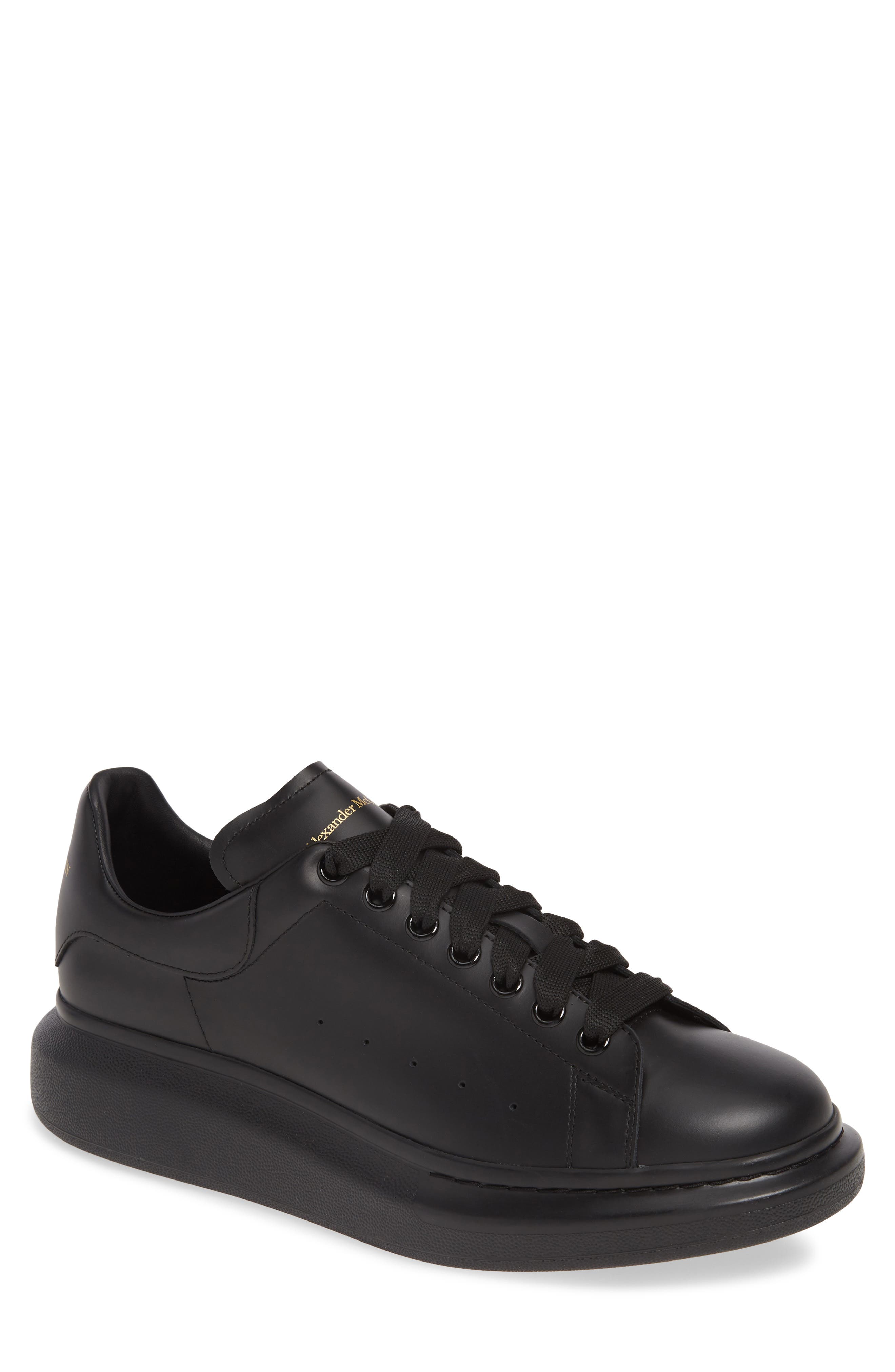 black alexander mcqueen sneakers men