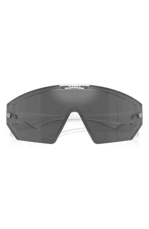 Versace Medusa Horizon Shield Sunglasses in Crystal at Nordstrom