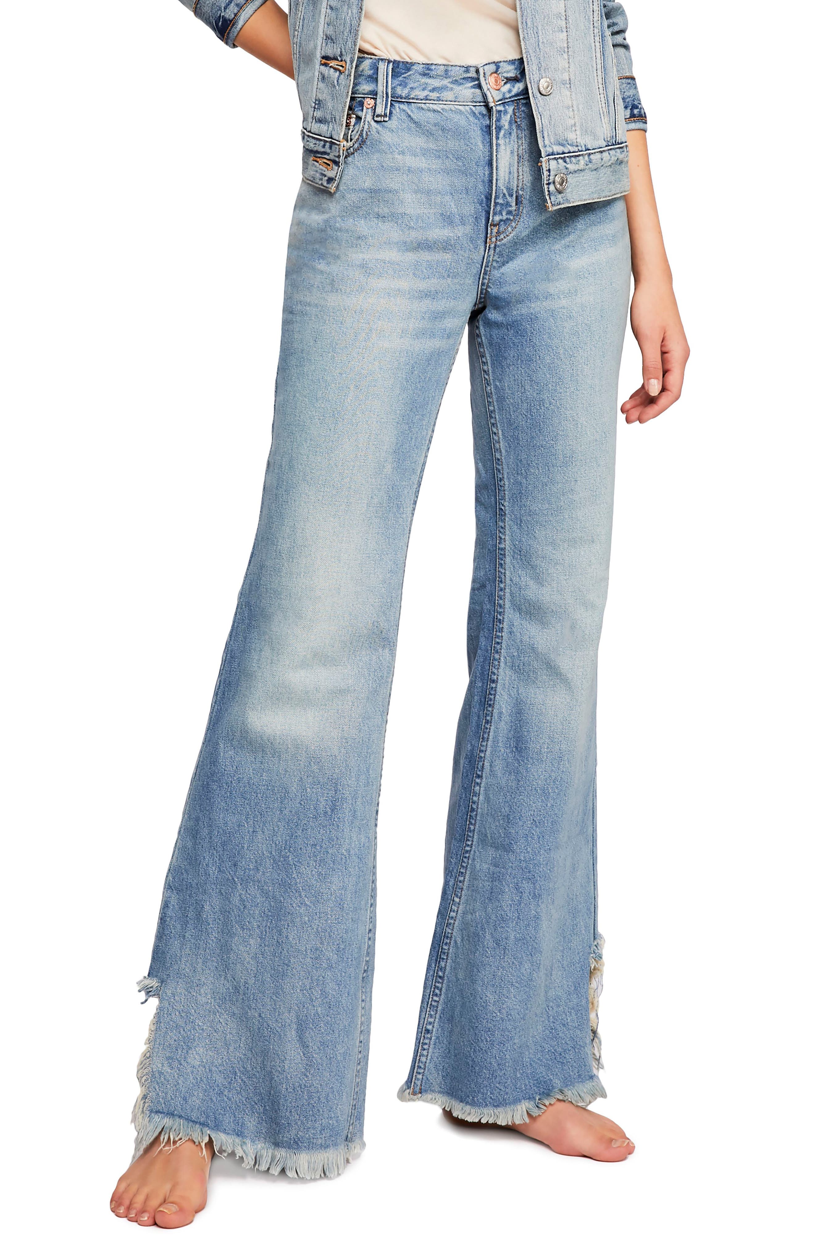dramatic flare jeans