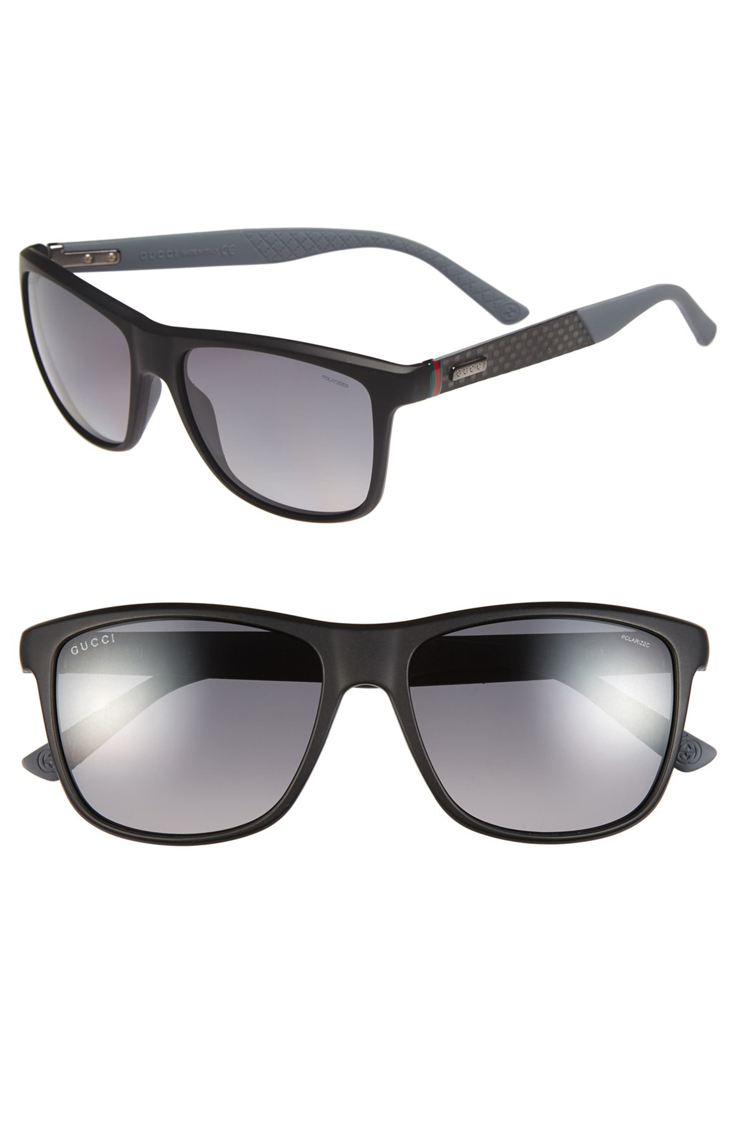 Gucci 56mm Polarized Retro Sunglasses | Nordstrom