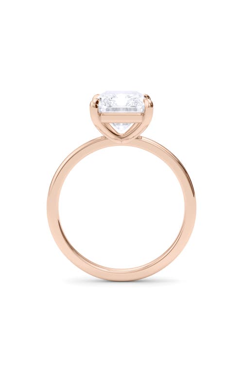 Shop Hautecarat Radiant Cut Lab Created Diamond Ring In 2.00 Ctw 18k Rose Gold