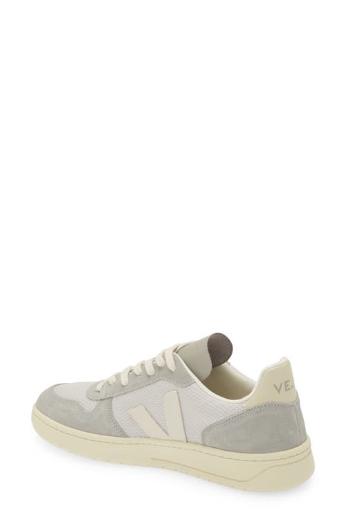 Veja V-10 Alveomesh Sneaker In Light-grey Pierre