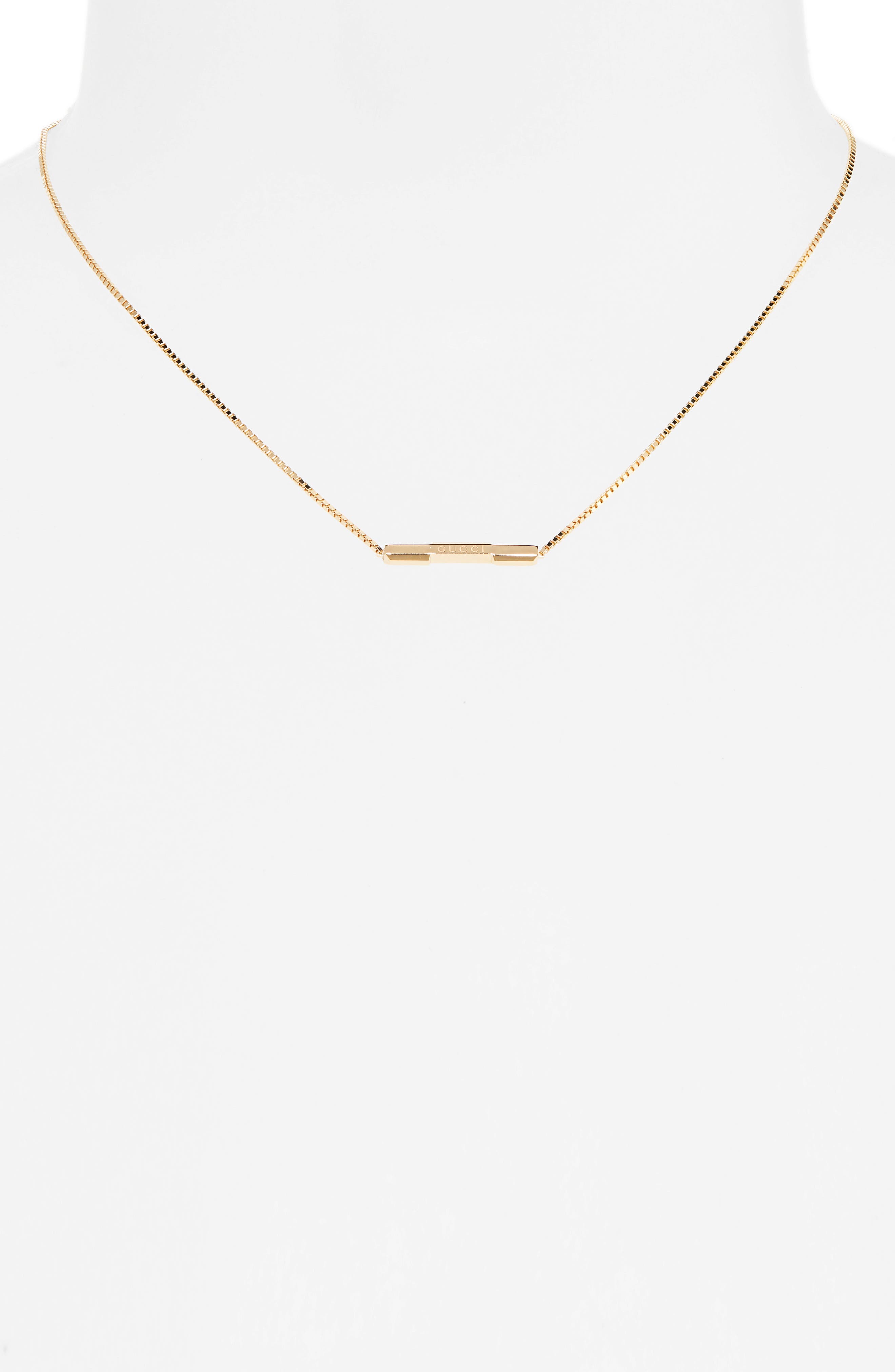 Gucci Link to Love 18K Gold Necklace 
