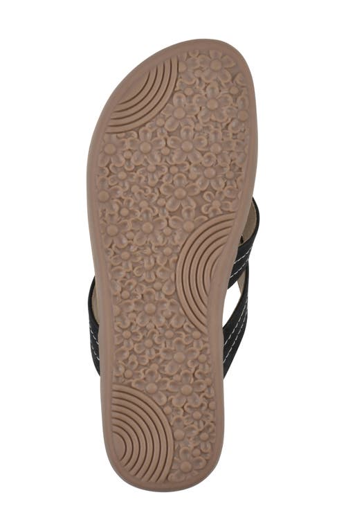 Cliffs By White Mountain Fateful Flip Flop In Black/nubuck