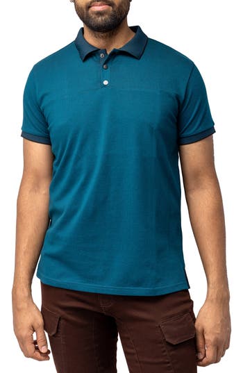 X-ray Xray Piqué Polo In Teal