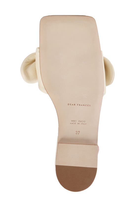 Shop Dear Frances Knot Slide Sandal In Cream