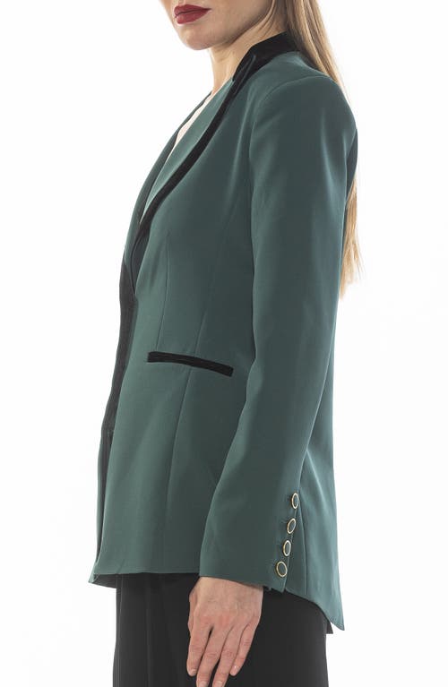 Alexia Admor Reiss Peak Lapel Blazer In Teal