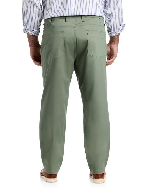 Oak Hill Premium By Dxl Oak Hill Straight-fit Tech Pants In Laurel Wreath