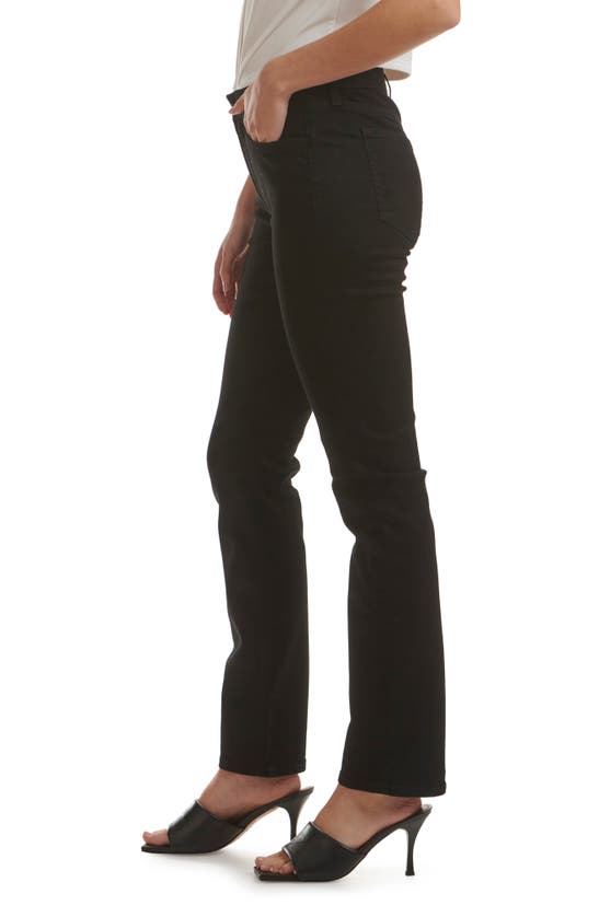 Jen7 By 7 For All Mankind Slim Straight Leg Jeans In Clasblknoi