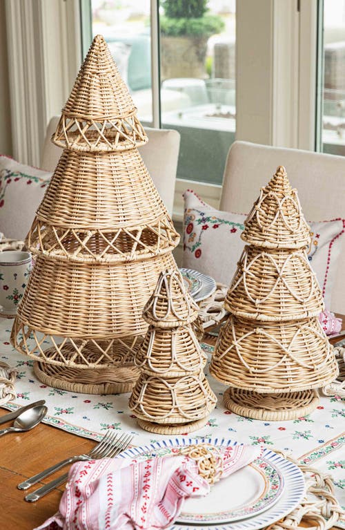 Shop Juliska Provence Small Rattan Tree In Whitewash