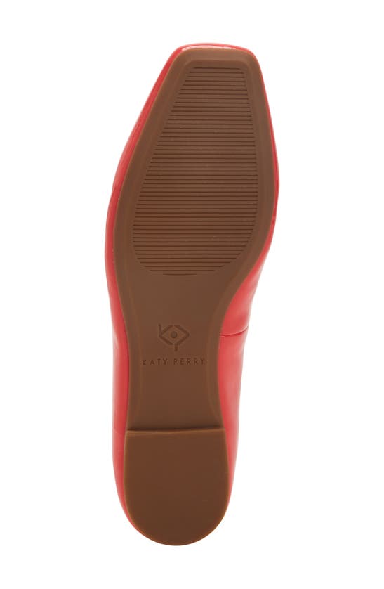 Shop Katy Perry The Evie Daisy Flat In Radiant Red