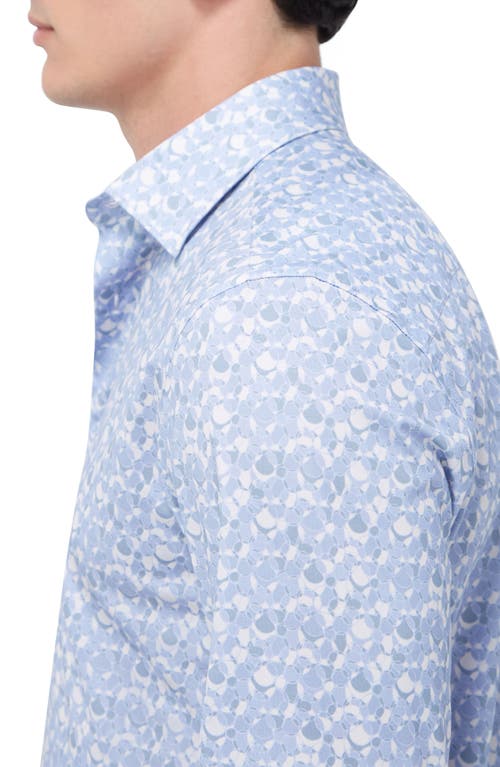 Shop Bugatchi James Ooohcotton® Abstract Print Button-up Shirt In Lilac