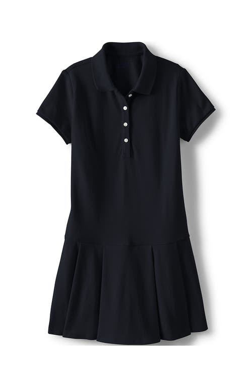 LANDS' END LANDS' END SCHOOL UNIFORM GIRLS SHORT SLEEVE MESH PLEATED POLO DRESS