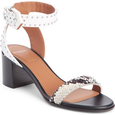 Givenchy Studded Ankle Strap Sandal - White