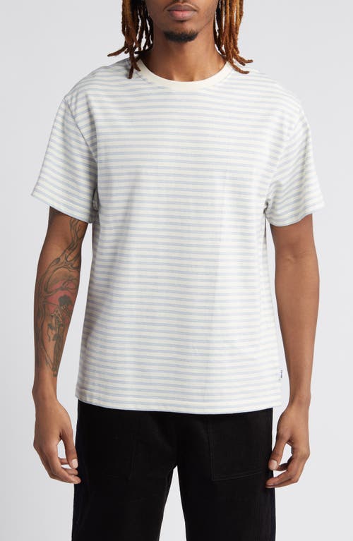 Stripe Cotton T-Shirt in Seedpearl