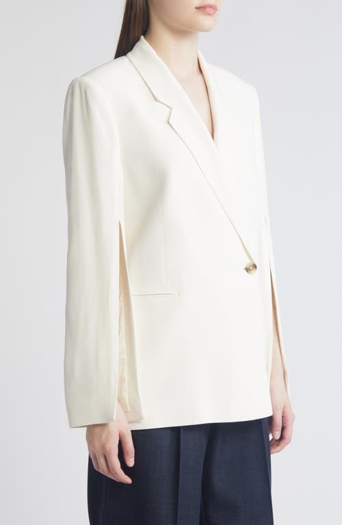 Shop Hugo Boss Boss Jozera Blazer In Soft Cream