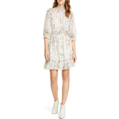 Joie Shima Smocked Details Dress, White
