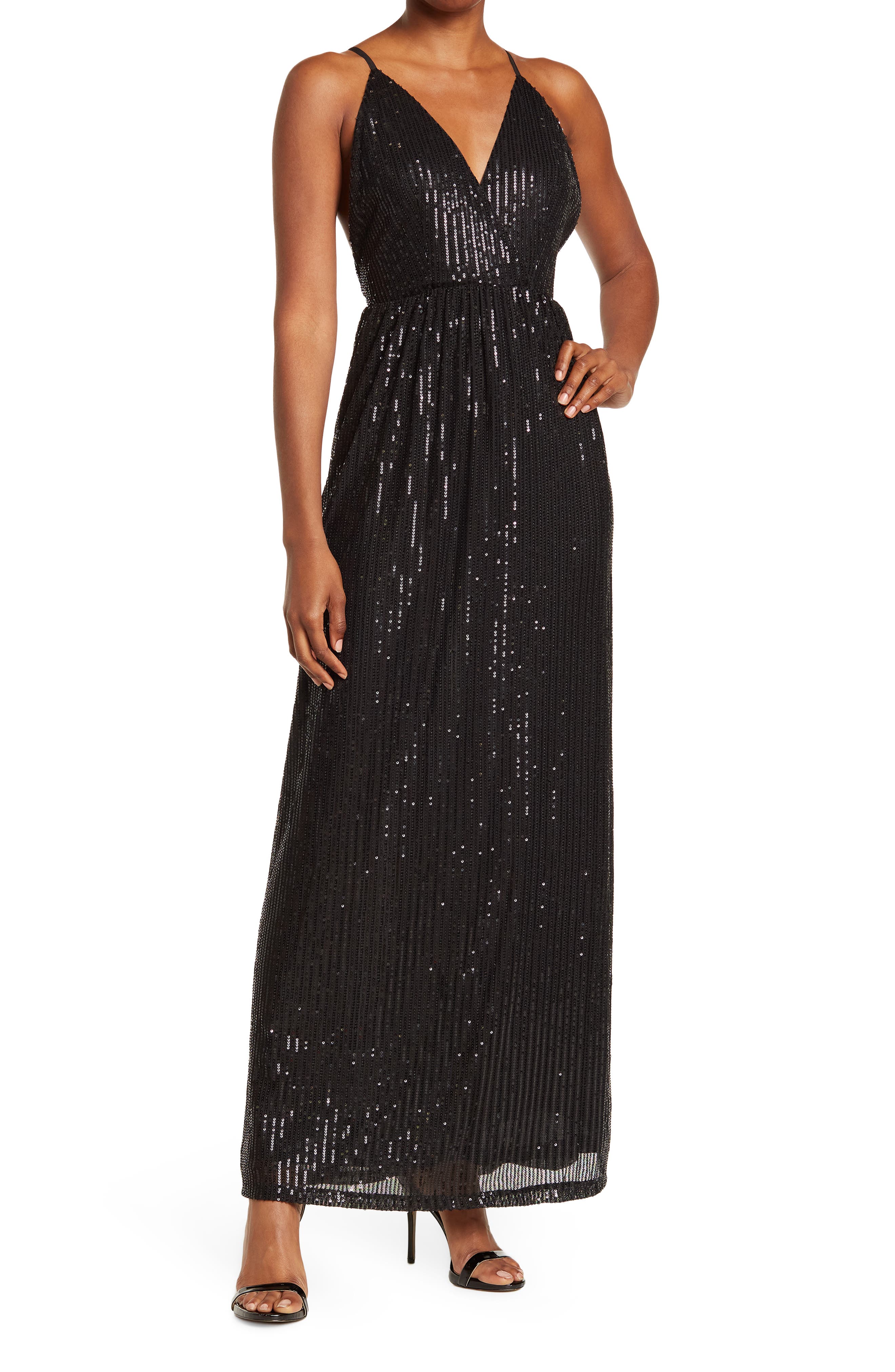 mustard sequin dress