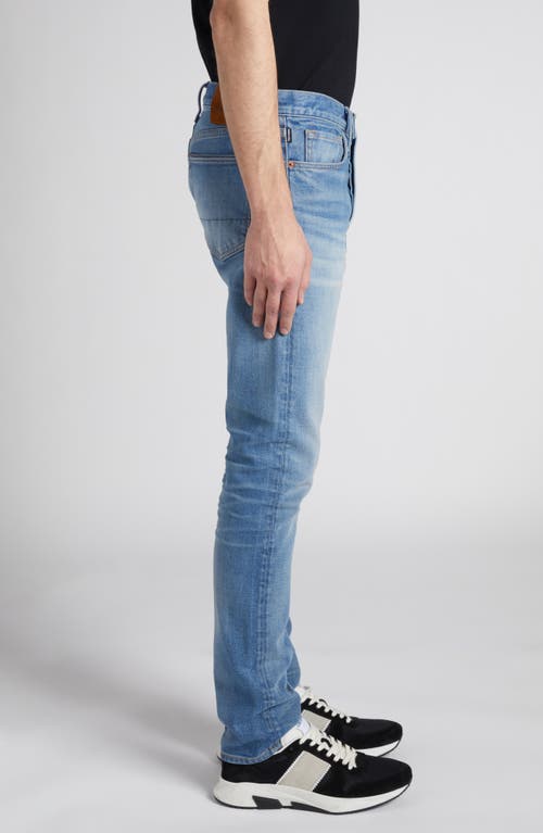 Shop Tom Ford Stretch Denim Slim Fit Jeans In Washed Blue