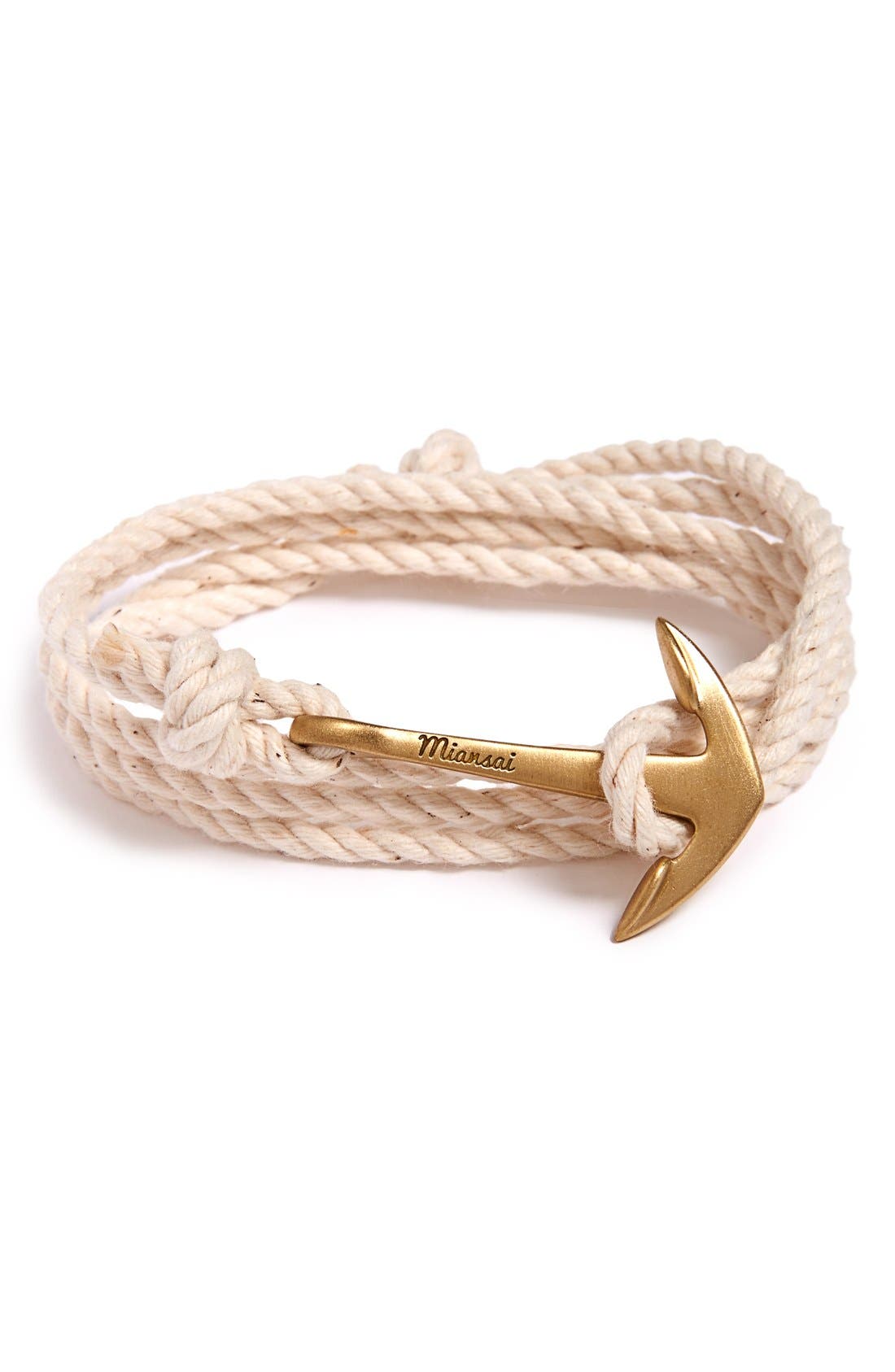 Miansai Brass Anchor Wrap Bracelet Nordstrom