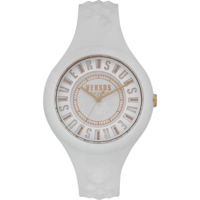 Versus Versace Fire Island Silicone Strap Watch,
