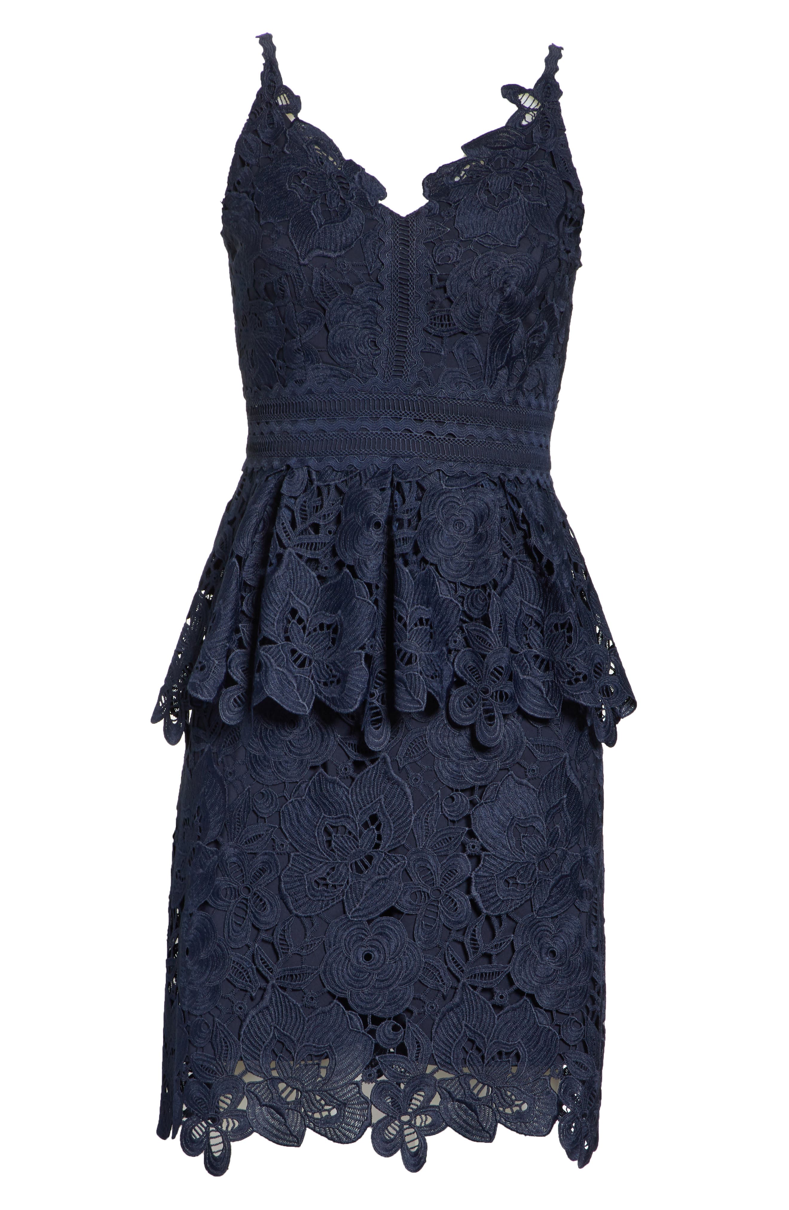 ted baker lace peplum dress