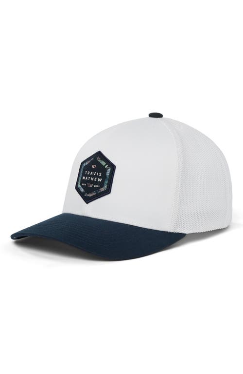 Shop Travismathew Summer Season Snapback Baseball Cap In White