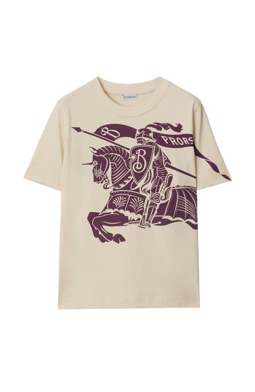 Shop Burberry Ekd Cotton T-shirt In Pansy