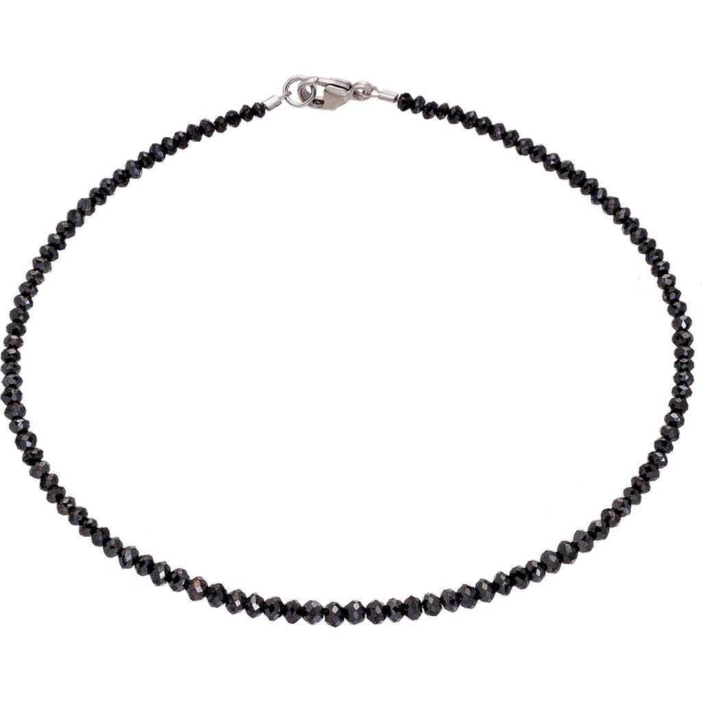 Sethi Couture Black Diamond Bracelet In Black/white Gold