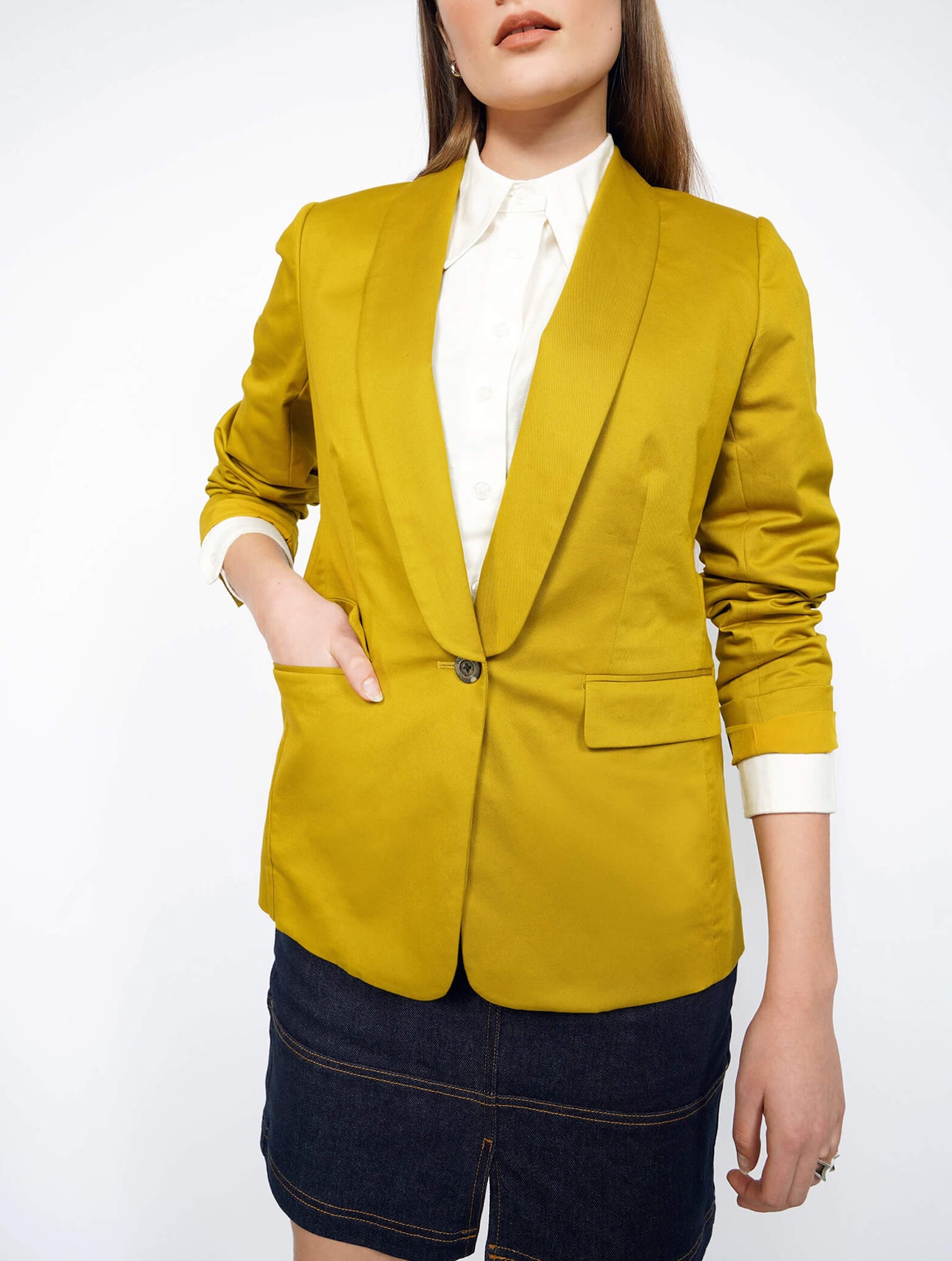 WILDFANG The Essential Tux Blazer in Dijon Cover