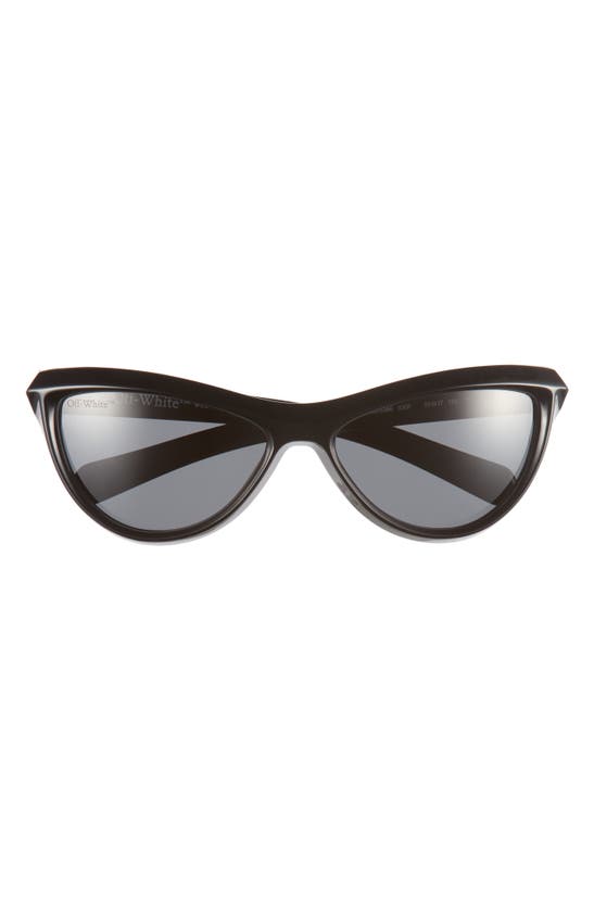 Off-white Atlanta 59mm Oval Sunglasses In Black Dark Grey