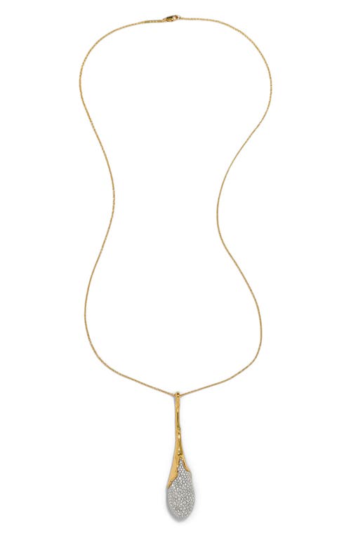 Shop Alexis Bittar Solanales Crystal Teardrop Pendant Long Necklace In Crystals