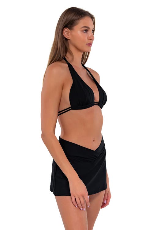 Shop Sunsets Summer Lovin' Swim Skirt In Black