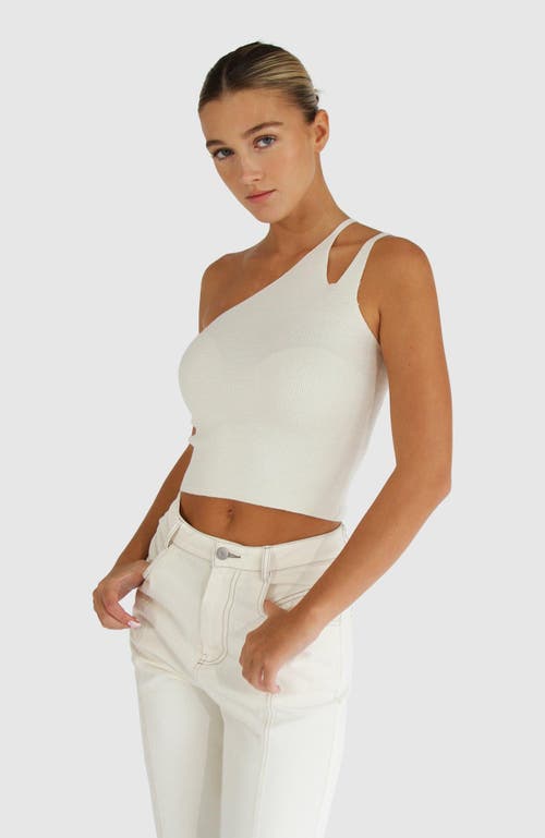 Belle & Bloom Symphony Double Strap Knit Crop In Cream