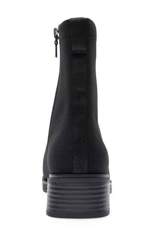 Aerosoles Dimmi Ankle Boot In Black Stretch Fabric