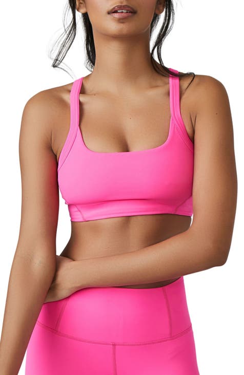 Athleta Womens Size 38DD Pink Pullover Racerback Sports Bra