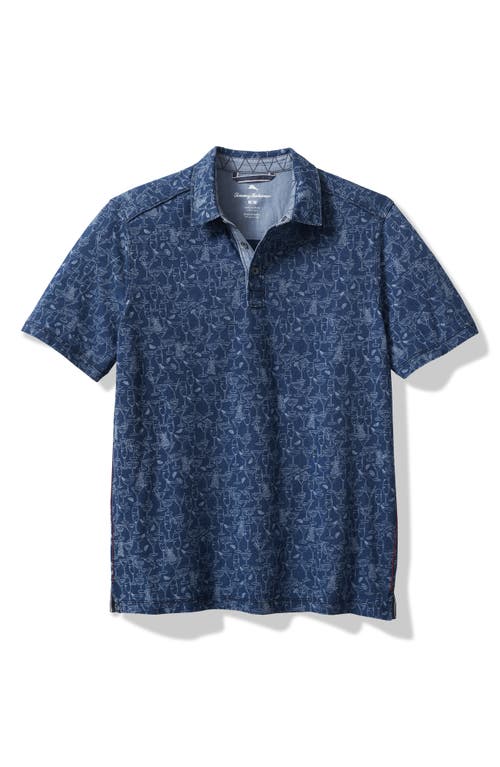 Tommy Bahama Sippin' Soiree Short Sleeve Cotton Polo Indigo at Nordstrom,