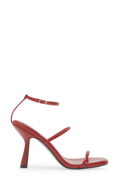 Shop Jeffrey Campbell Monica Ankle Strap Sandal In Red