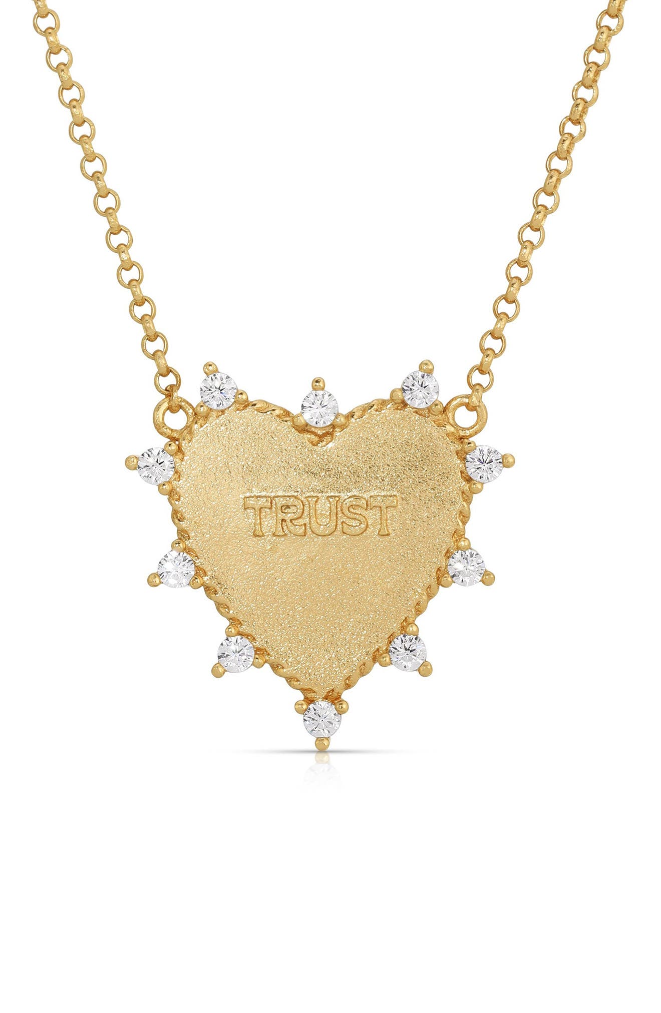 Joy Dravecky Heart of Trust Pendant Necklace in Gold Cover