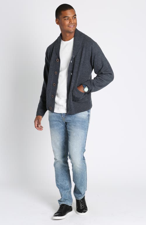 Jachs Hemingway Shawl Cardigan In Navy