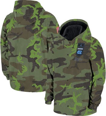 Jordan Brand Men's Jordan Brand Camo North Carolina Tar Heels Hoodie  Full-Snap Jacket