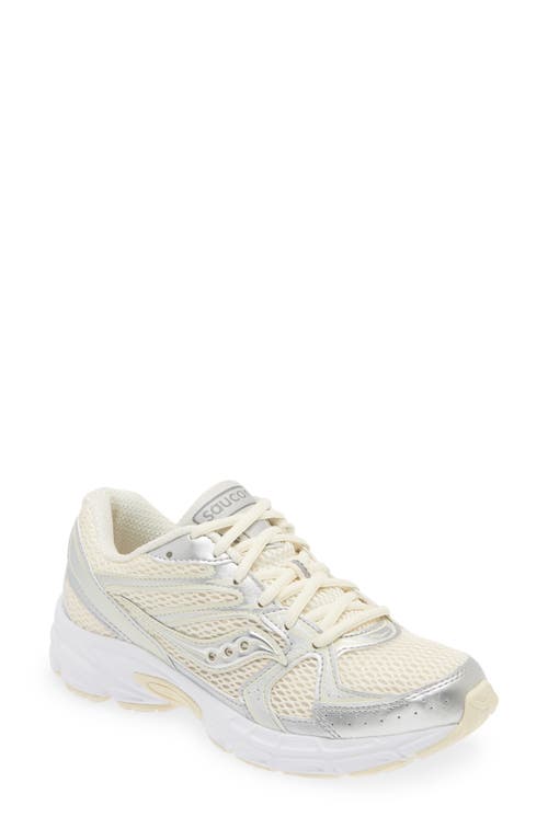 Shop Saucony Ride Millenium Sneaker In Cream/silver