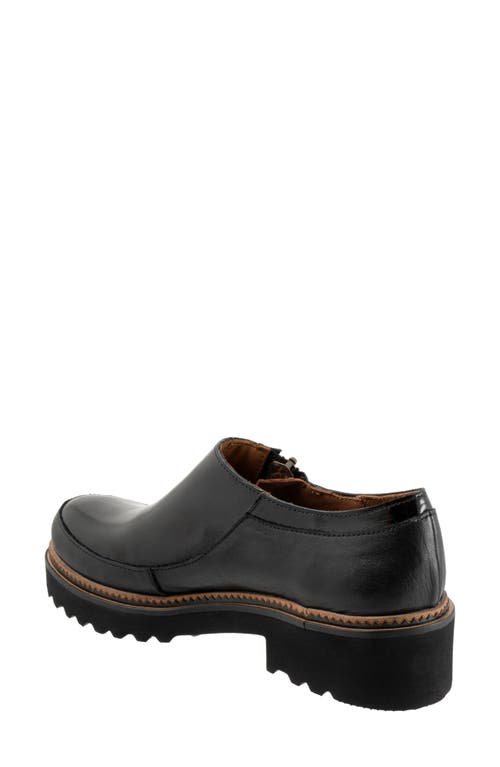 Bueno Amelia Zip-up Loafer In Black Patent