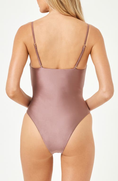 L*space Lspace Seas The Day Bikini Top In Smoky Quartz