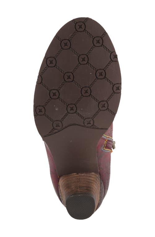 L'artiste By Spring Step Bestlove Bootie In Bordeaux Multi