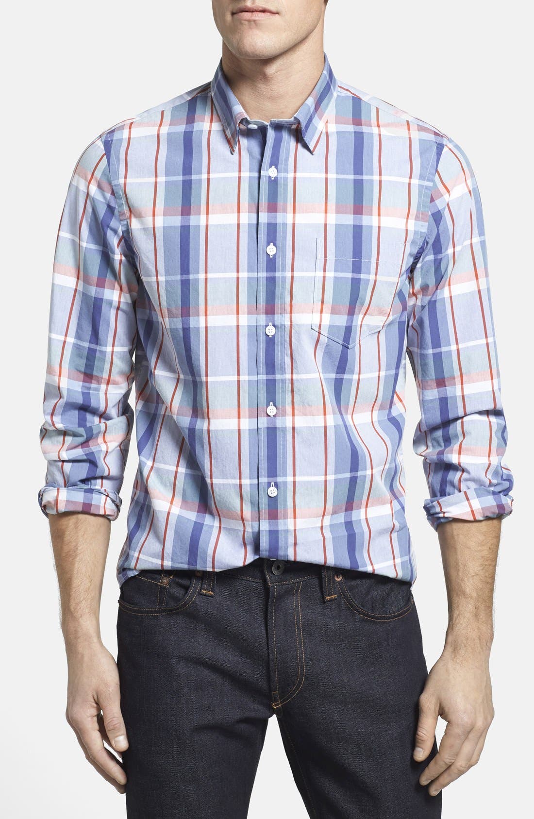 Nordstrom Trim Fit Plaid Sport Shirt Nordstrom