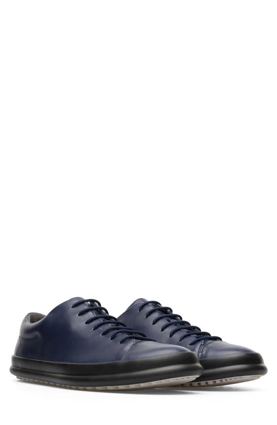 Camper Chasis Leather Sneaker In Navy